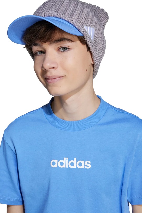 Детская хлопковая футболка adidas JV7542