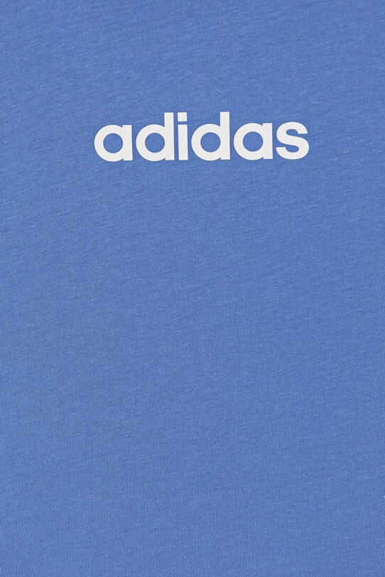 Chłopiec adidas t-shirt bawełniany dziecięcy JV7542 niebieski