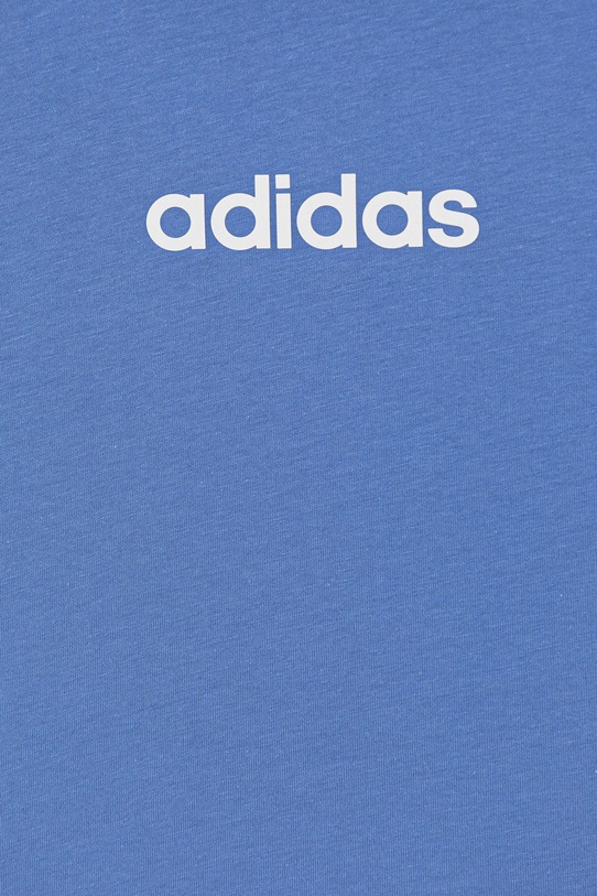 Мальчик Детская хлопковая футболка adidas JV7542 голубой