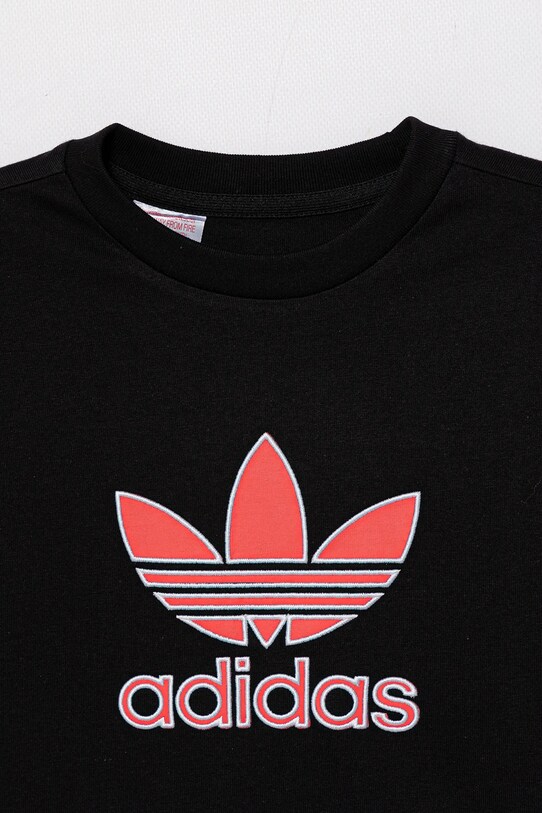 Chłopiec adidas Originals t-shirt bawełniany dziecięcy JV7777 czarny