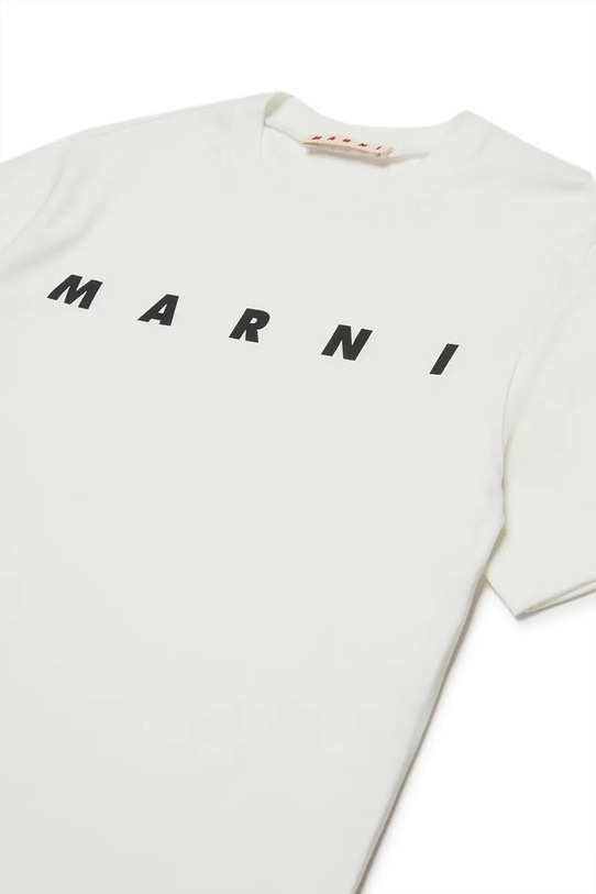 Deklice Bombažna kratka majica Marni MT135U T-SHIRT M002MV bež