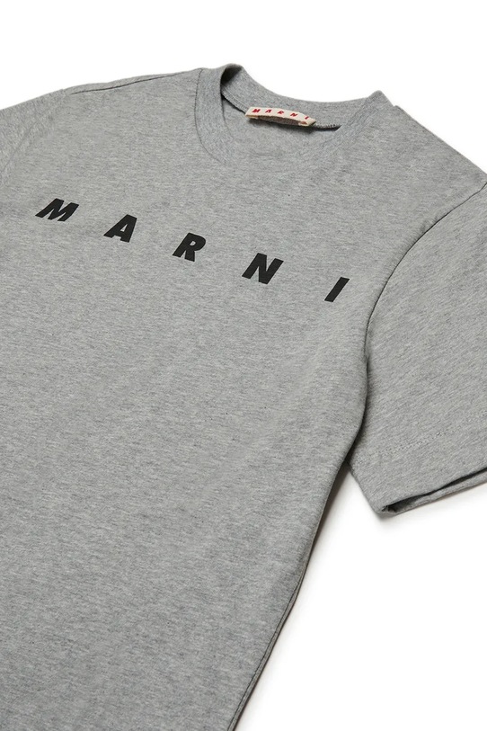 Deklice Bombažna kratka majica Marni MT135U T-SHIRT M002MV siva