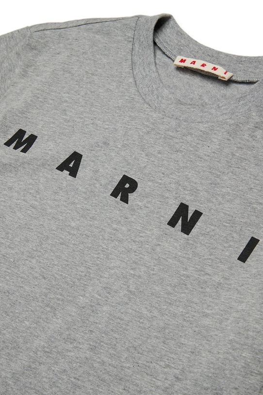 Bombažna kratka majica Marni MT135U T-SHIRT siva M002MV