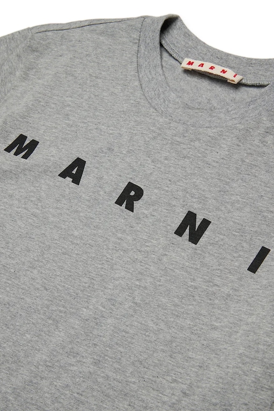 Marni t-shirt bawełniany MT135U T-SHIRT szary M002MV