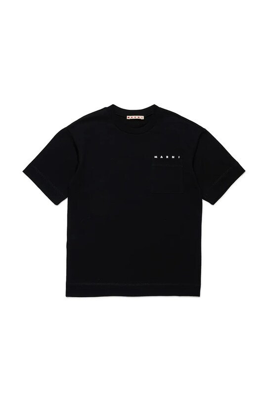 Marni t-shirt MT272U T-SHIRT okrągły czarny M01415