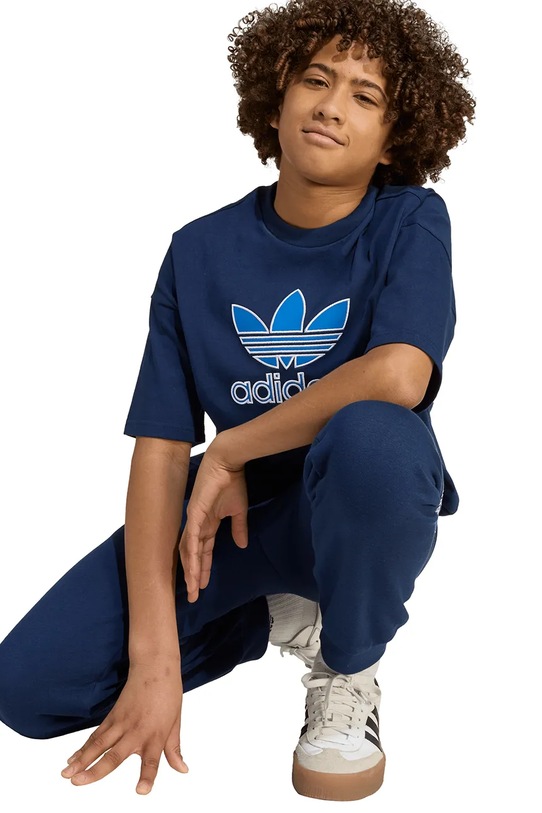 Дитяча бавовняна футболка adidas Originals JV8558