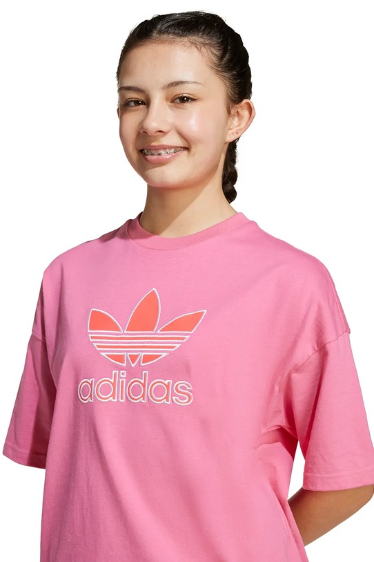 Детска памучна тениска adidas Originals JV8559
