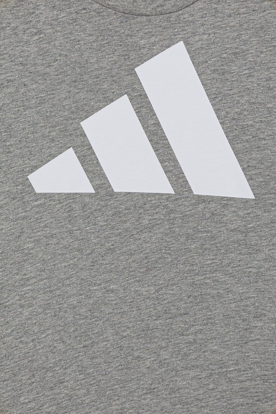 Момче Детска памучна тениска adidas JV9869 сив