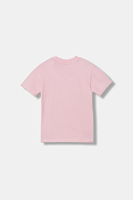 adidas t-shirt bawełniany dziecięcy JW0004 różowy AW25