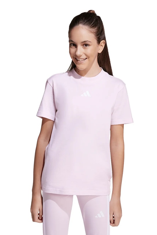 Детская хлопковая футболка adidas JW0004