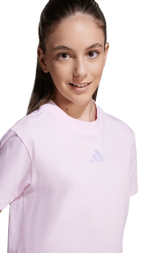 Детская хлопковая футболка adidas JW0004