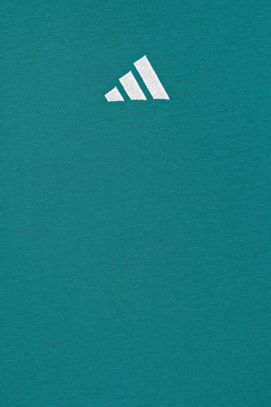 Chłopiec adidas t-shirt bawełniany dziecięcy JW0005 turkusowy