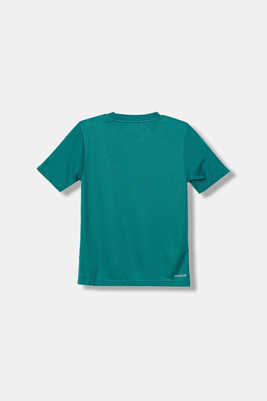 adidas t-shirt dziecięcy JW4991 turkusowy AW25