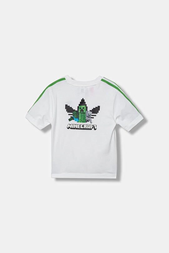 Παιδικό βαμβακερό μπλουζάκι adidas Originals JW5329 λευκό AW25