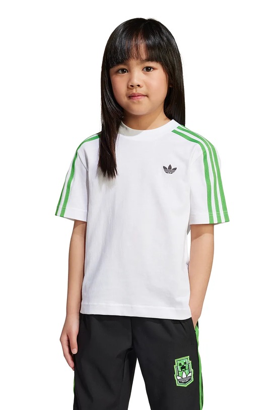 Детская хлопковая футболка adidas Originals JW5329