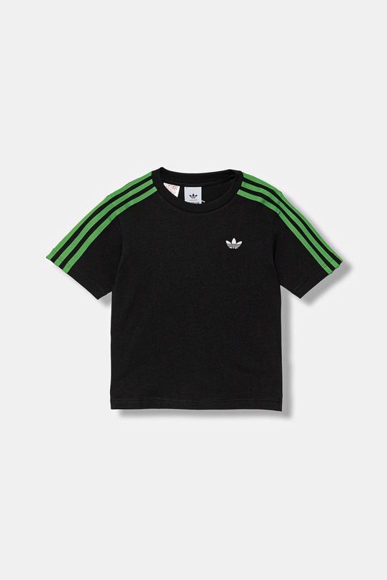 adidas Originals t-shirt in cotone per bambini JW5330 nero AW25