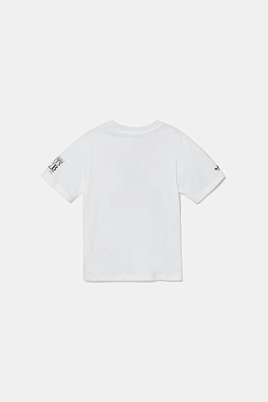 Băieți adidas Originals tricou de bumbac pentru copii JW6097 alb