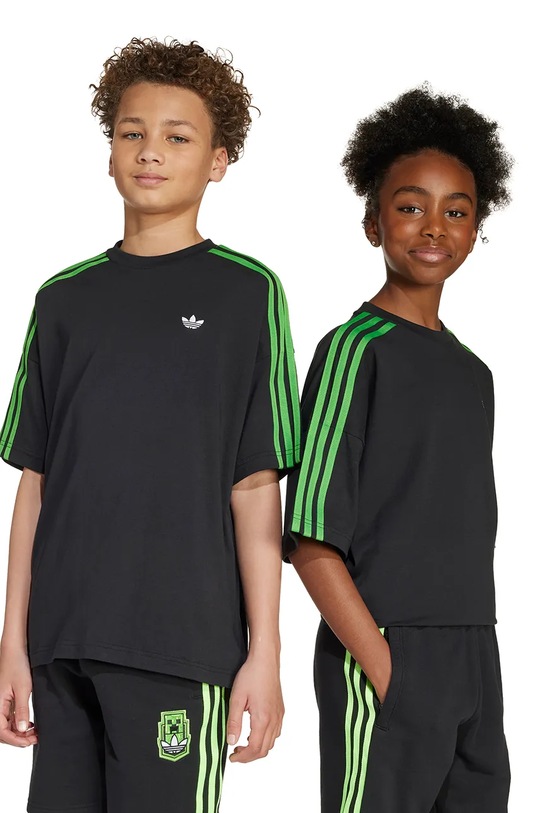 adidas Originals tricou din bumbac imprimeu negru JW7751