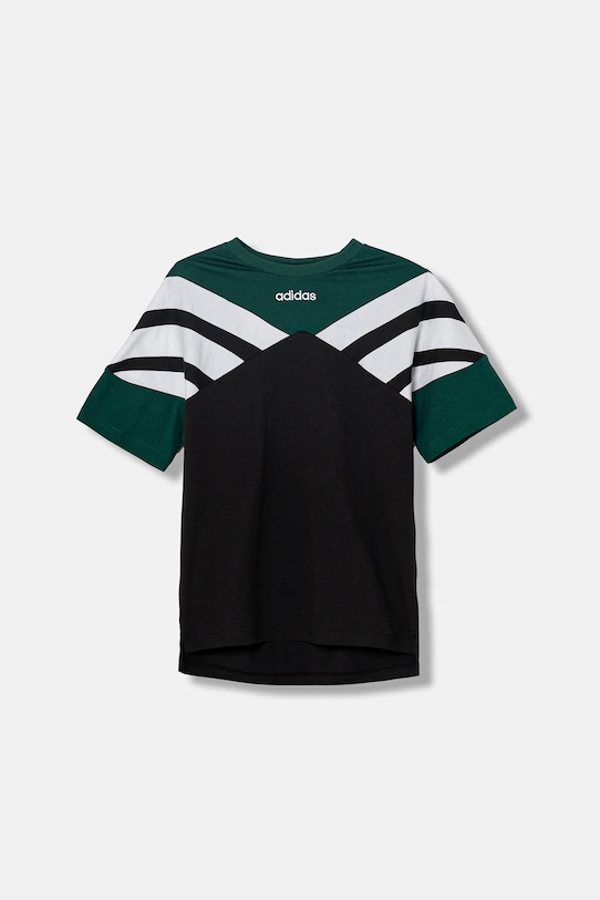 Detské bavlnené tričko adidas Originals JW9123 čierna AW25