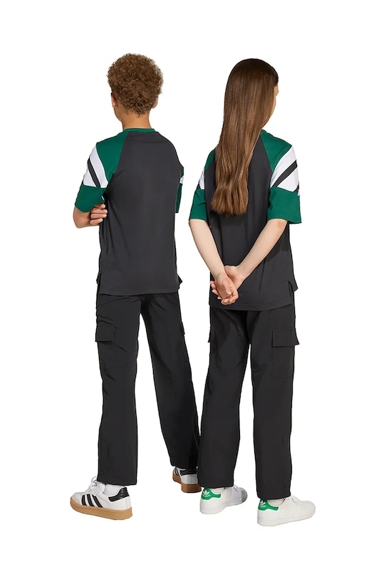 Detské bavlnené tričko adidas Originals JW9123 čierna