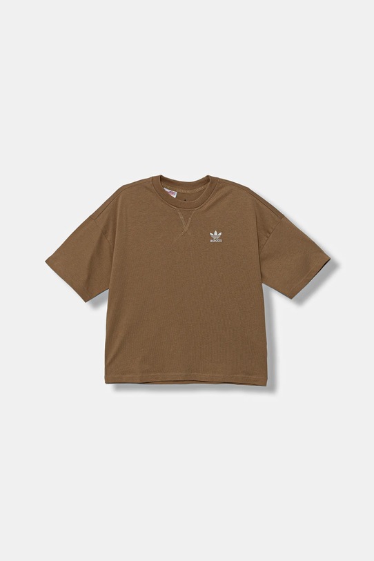 adidas Originals t-shirt bawełniany dziecięcy bawełna beżowy JX2760