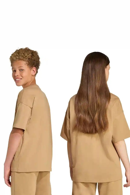 adidas Originals t-shirt bawełniany dziecięcy JX2760 beżowy