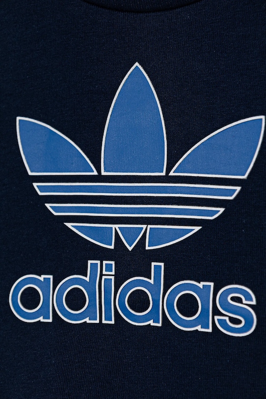 CHLAPEC Dětské bavlněné tričko adidas Originals JX9003 námořnická modř