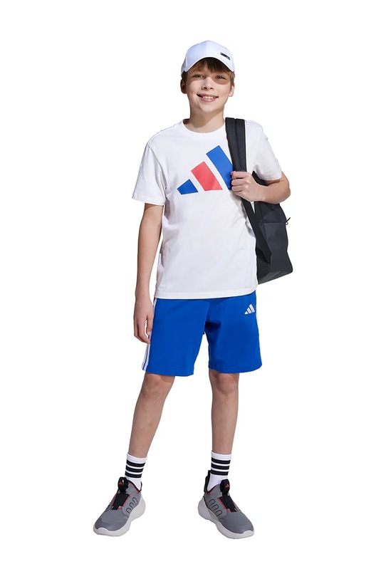Дитяча бавовняна футболка adidas JY0298
