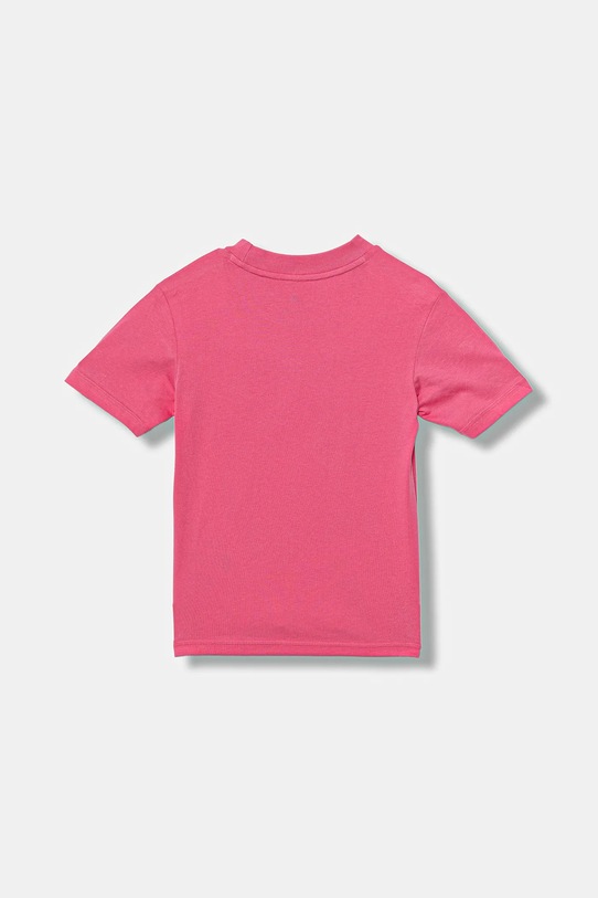 Otroška bombažna kratka majica adidas JY0299 roza AW25