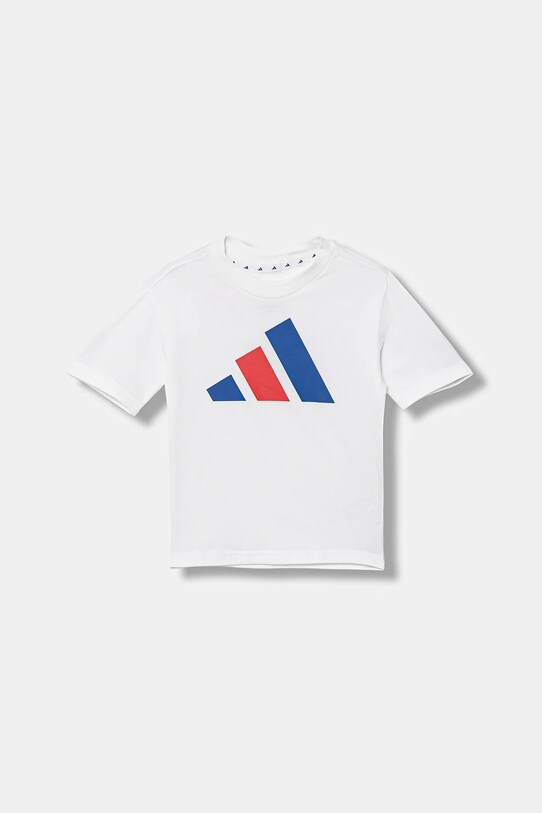 Дитяча бавовняна футболка adidas бавовна білий JY0302