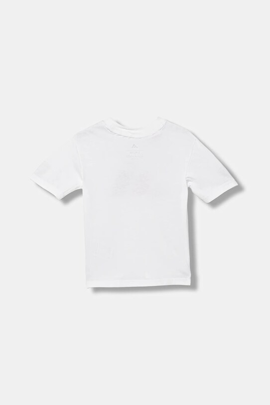 Дитяча бавовняна футболка adidas JY0302 білий AW25