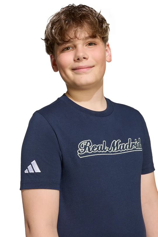 Дитяча бавовняна футболка adidas Performance REAL MADRID JY0999