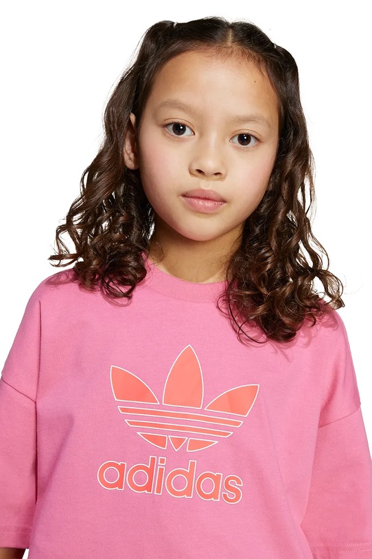 Детская хлопковая футболка adidas Originals JY1140