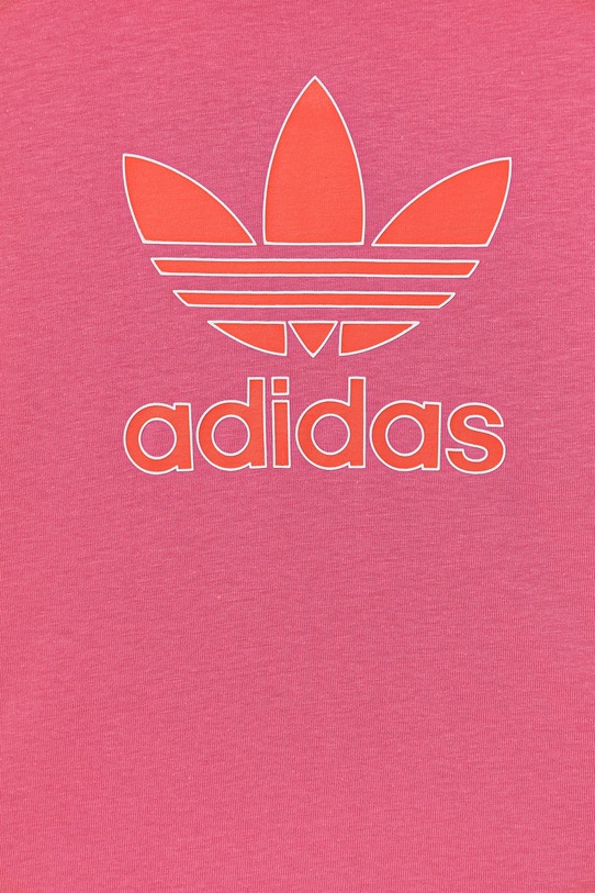 Παιδικό βαμβακερό μπλουζάκι adidas Originals ροζ JY1140