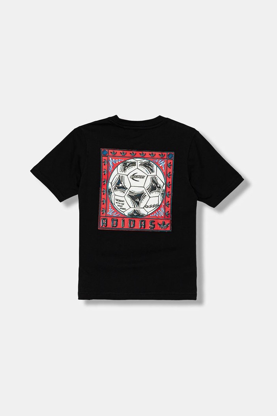 Dětské bavlněné tričko adidas Originals JY2822 černá AW25