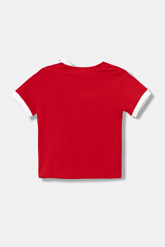 Dětské bavlněné tričko adidas Originals JY3748 červená AW25