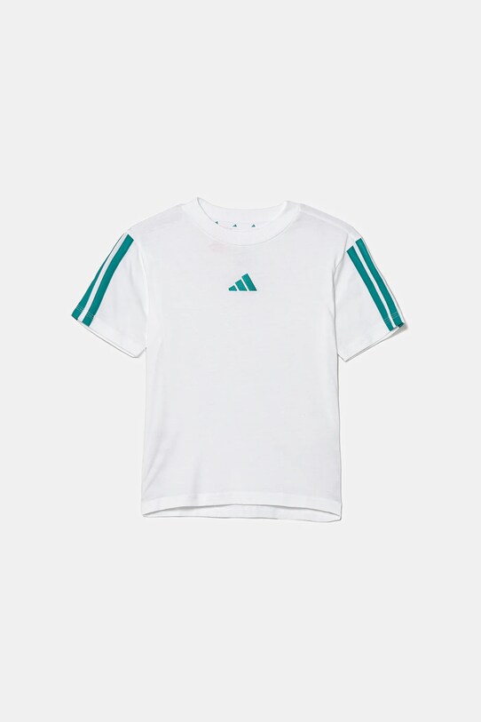 adidas tricou de bumbac pentru copii imprimeu alb JY4970