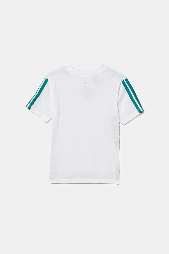 adidas tricou de bumbac pentru copii JY4970 alb AW25