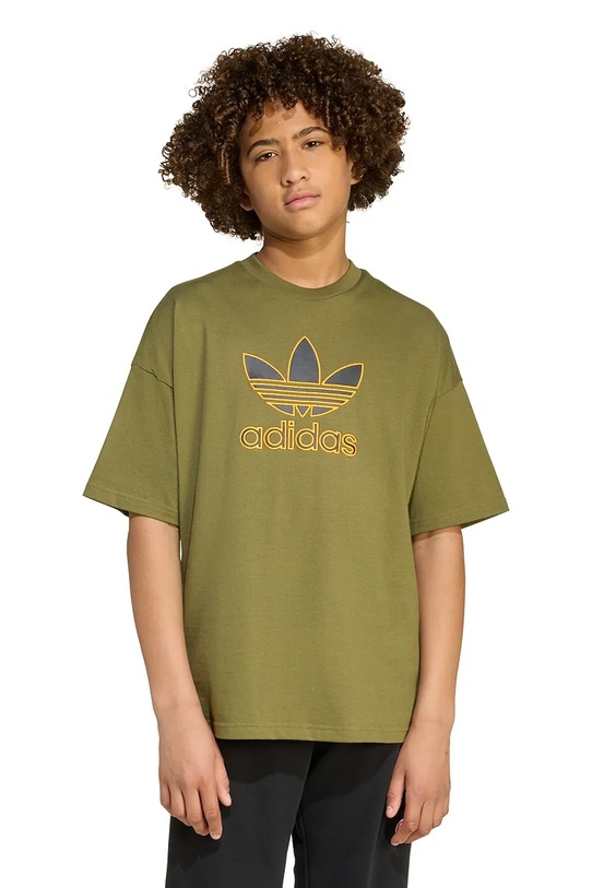 Детская хлопковая футболка adidas Originals JZ4078