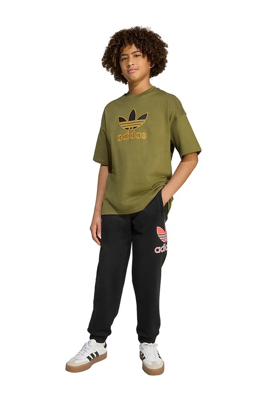 Детская хлопковая футболка adidas Originals JZ4078