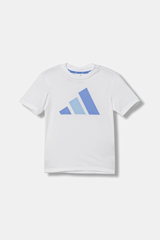 adidas t-shirt in cotone per bambini cotone bianco KB7310