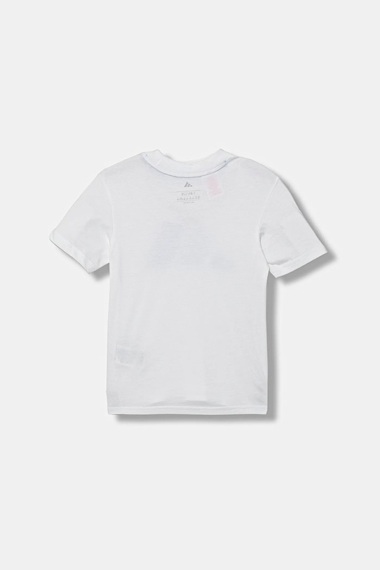 adidas t-shirt in cotone per bambini KB7310 bianco AW25