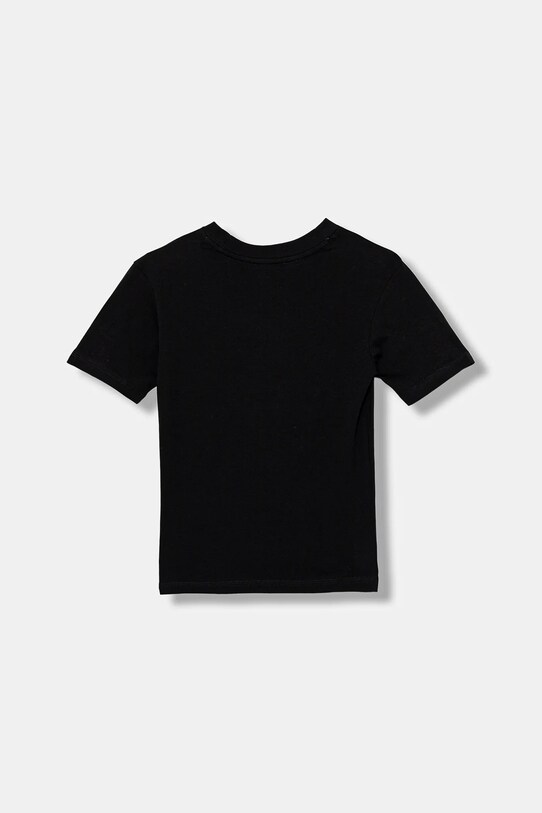 adidas t-shirt bawełniany dziecięcy KB7311 czarny AW25