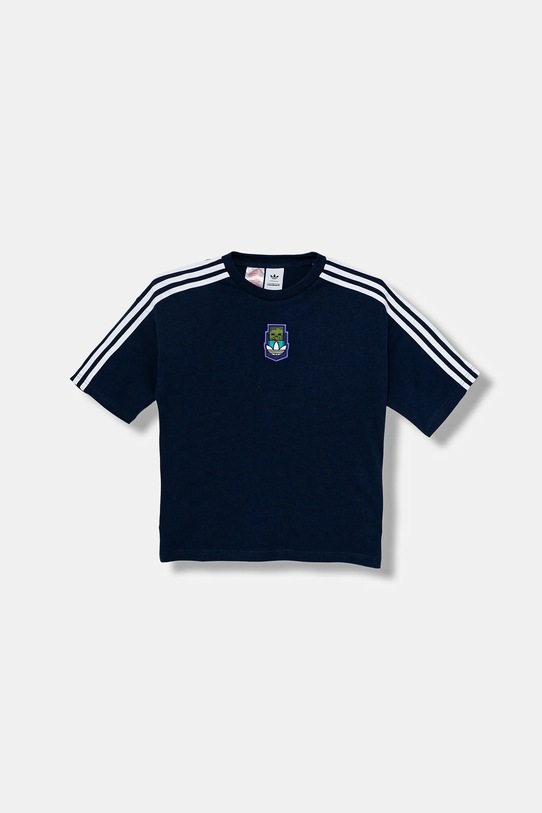 Chlapec Detské bavlnené tričko adidas Originals MINECRAFT KD9831 tmavomodrá