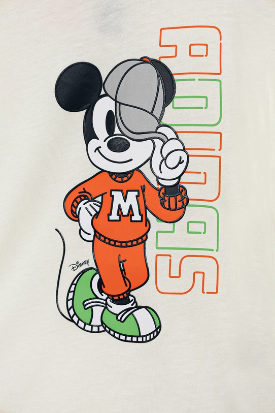 Chłopiec adidas t-shirt dziecięcy JL9169 beżowy