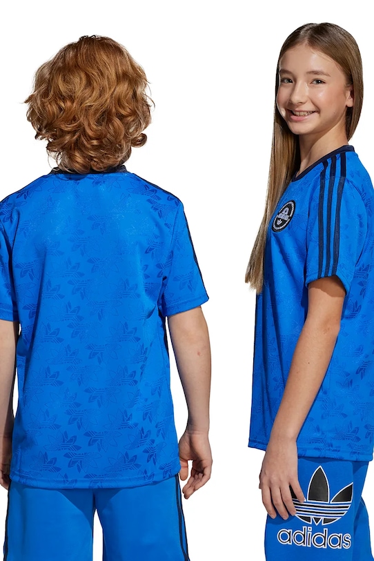 Dětské tričko adidas Originals JV7681 modrá