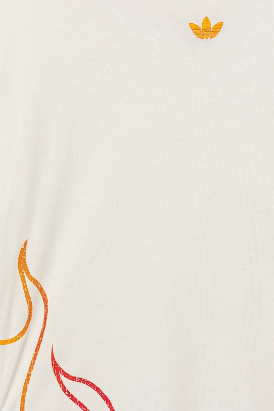 adidas Originals tricou de bumbac pentru copii bej JY2743