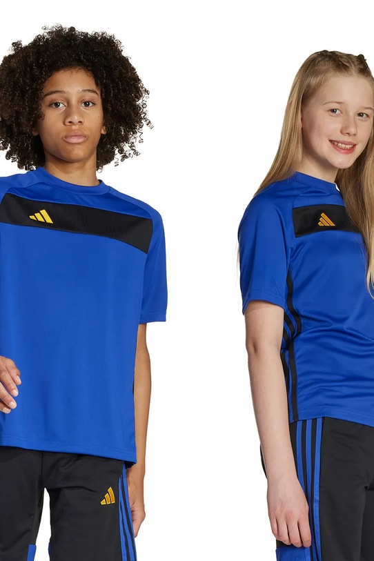 Детска тениска adidas Performance овално син JW4615