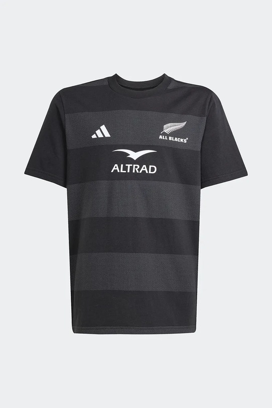 adidas Performance t-shirt dziecięcy All Blacks z elastanem czarny JW9936