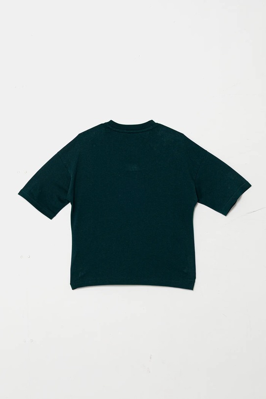 CHLAPEC Dětské bavlněné tričko adidas Originals JV8561 zelená